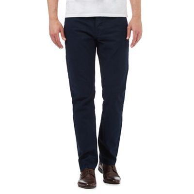 Jeff Banks Navy textured trousers